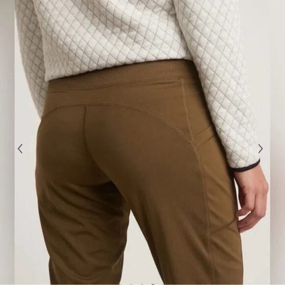 Marine Layer Slim Sport Jogger Pants Rib Drawstring Waist Olive Green NWT Small - Picture 4 of 9